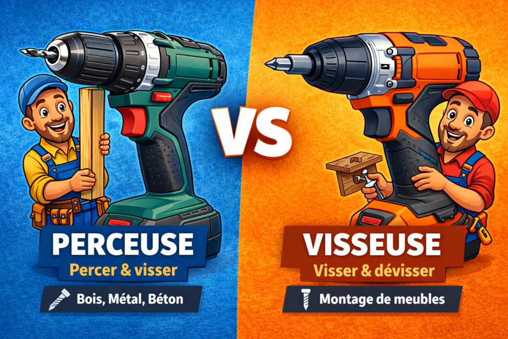 Perceuse ou visseuse : quelle différence et laquelle choisir ?